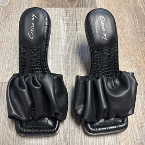 NWOT Circus NY Sam Edelman Slade Puffy Kitten Heel Mule